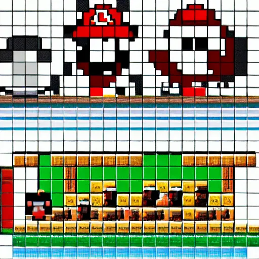 Image similar to Super Mario game sprites