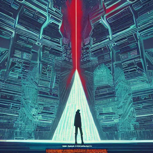 Image similar to empire strikes back movie poster, artwork by beeple, intricate, elegant, dramatic