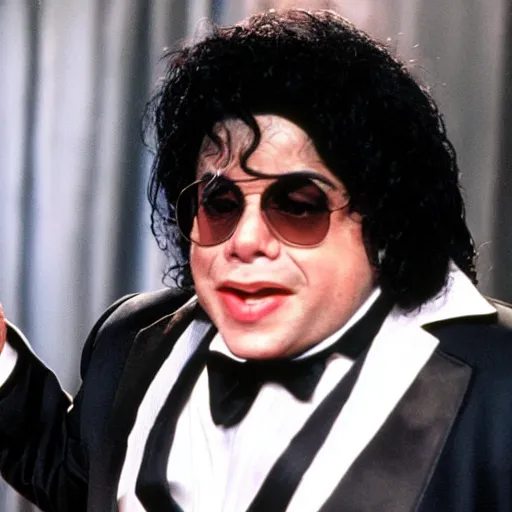 Prompt: danny devito as michael jackson, movie still