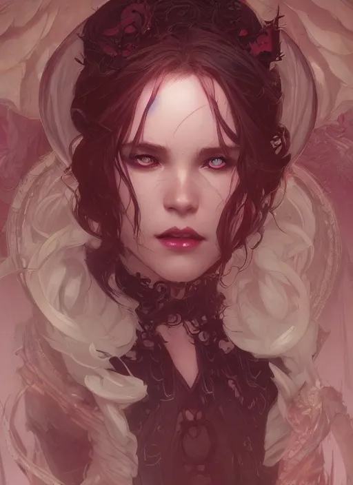 Prompt: a beautiful cute young demon princess, D&D, fantasy, intricate, cinematic lighting, highly detailed, digital painting, artstation, concept art, smooth, sharp focus, illustration, art by Terry Moore and Greg Rutkowski and Alphonse Mucha