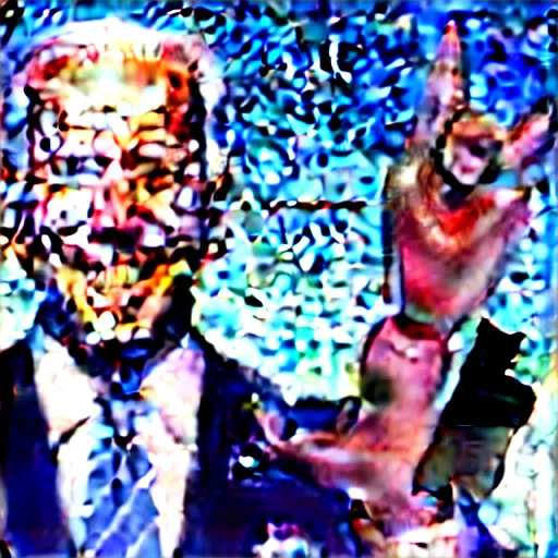 Image similar to Joe Biden in JoJo's Bizarre Adventure