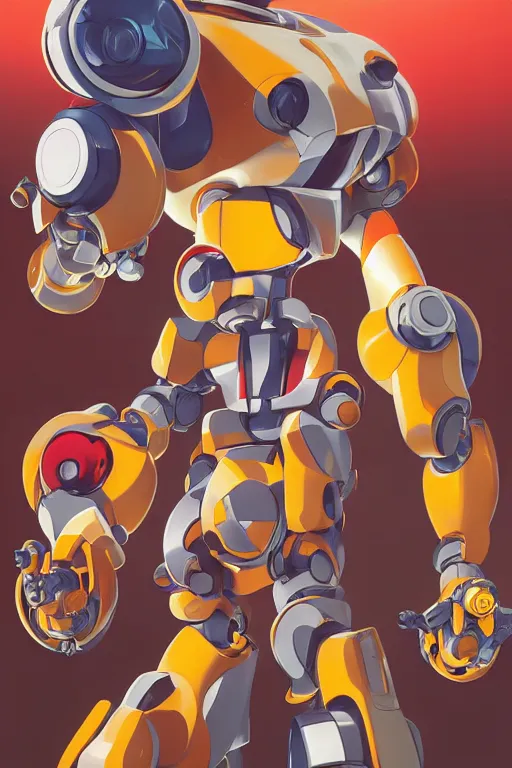 Image similar to metabots medabots medarotto medarot robot minimalist comics, behance hd by jesper ejsing, by rhads, makoto shinkai and lois van baarle, ilya kuvshinov, rossdraws global illumination ray tracing hdr radiating a glowing aura