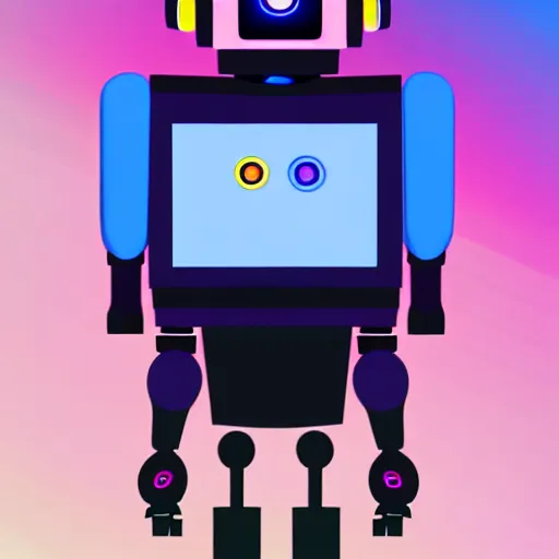 Image similar to a robot with a crt monitor for a head and wearing a leather bomber jacket, black sweatpants, pastel aesthetic, studio ghibli, character design, fantasy, 8 k resolution