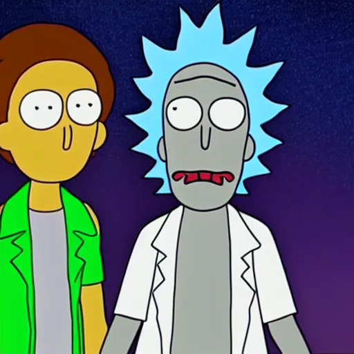 Image similar to Rick and Morty clay animation 4K quality