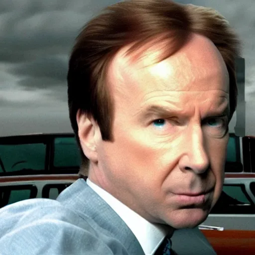 Prompt: Saul Goodman in rickroll video