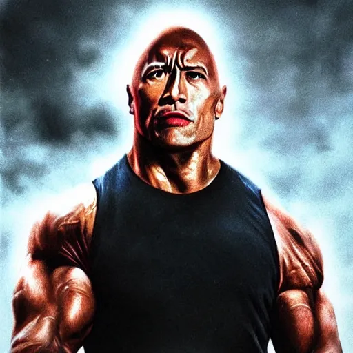 Prompt: dwayne the rock johnson as the terminator, ultra detailed, photorealistic