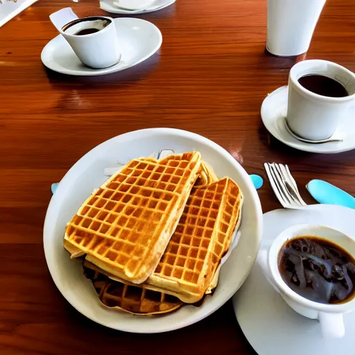 Image similar to first person perspective picture of arms on table, wafflehouse