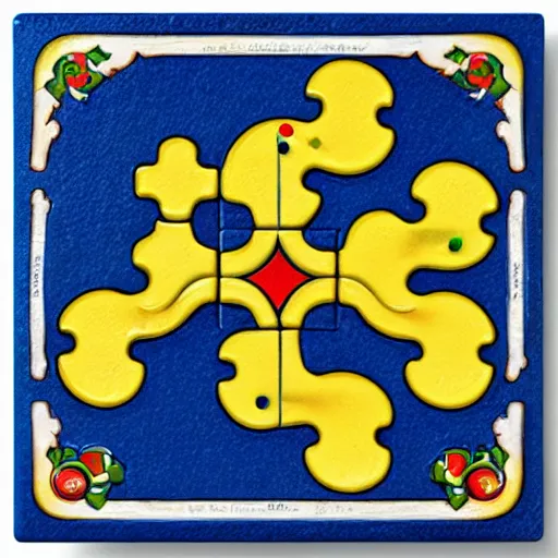 Prompt: Carcassonne board game tile