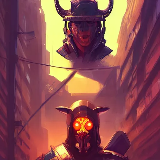 Image similar to cyberpunk viking helmet mask warrior goddess robot ninja fantasy, art gta 5 cover, official fanart behance hd artstation by jesper ejsing, by rhads, makoto shinkai and lois van baarle, ilya kuvshinov, ossdraws