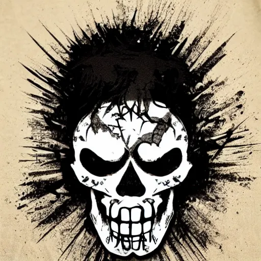 Image similar to punk rock skull