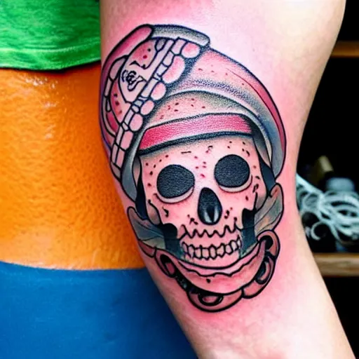 green beret skull tattoo