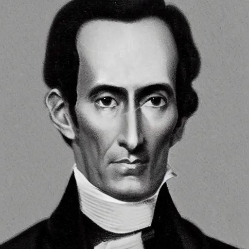 Image similar to Simon Bolívar, full body portrait, dramatic lighting, volumetric lighting, sharp focus