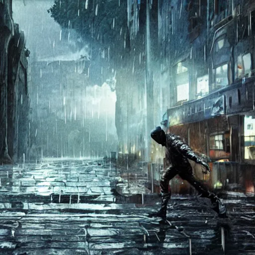 Image similar to comic book scene of an epic adventure through endless clocks, raining paint, cinematic, realistic, beautiful scenery, matte painting, highly detailed, octane render, unreal engine