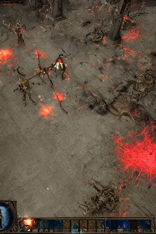 Image similar to Path of Exile, [Sirius], clear [[bronze]] face [mask] with crown, luminous red eyes, male image with [bronze] black bloody armor, sitting on the throne, inside the ruined gothic church, black shadows, red lasers, dark red bloody fog, black-grey smoky tornadoes fly around, [[blood]], Anachronism, painting, dark fantasy, steampunk, 4k, perfect quality,