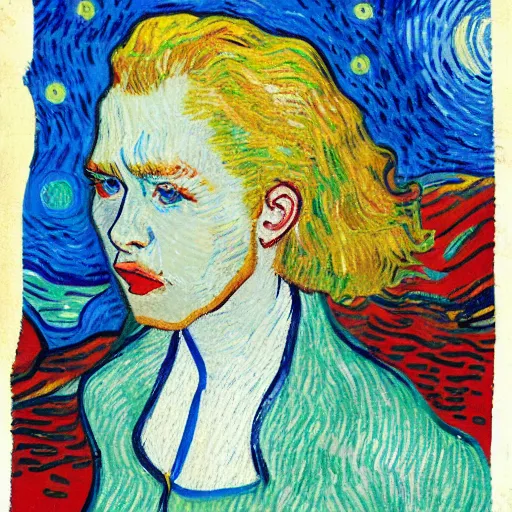 Prompt: a queen size bed taking a huge dump on amber heard after she had fallen into a puddle. in the smart style of vincent van gogh. ultra high resolution. high detail. high contrast.