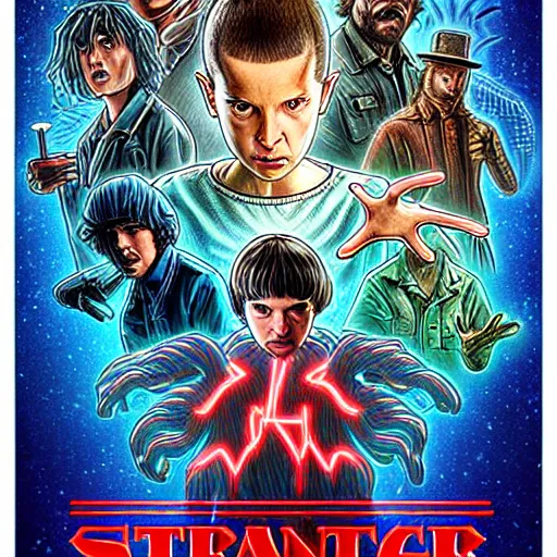 Image similar to A beautiful digital art of a creature that is neither man, nor beast. Stranger Things by Pieter Nason hideous, Trending on artstation