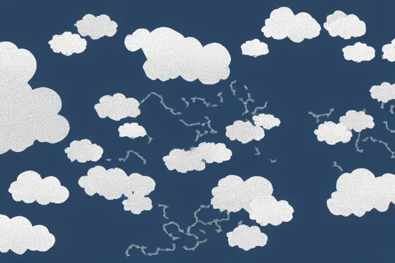 Prompt: clouds in the shape of the world map