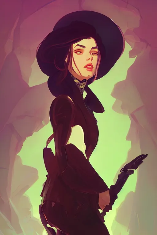 Image similar to portrait of a character from arcane, stylized, cinematic, ambient lighting, 4 k, lois van baarle, ilya kuvshinov, rossdraws, alphonse mucha, jung gi kim, artstation