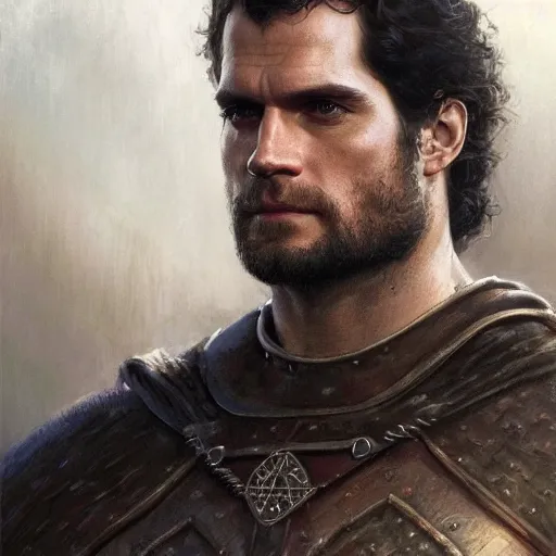 Prompt: henry cavill the king as a realistic fantasy d & d character, portrait art by donato giancola and greg rutkowski, realistic face, digital art, trending on artstation