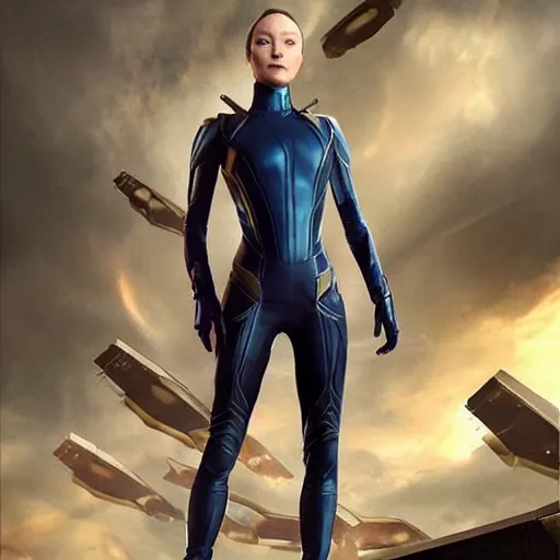 Image similar to mantis from the marvel cinematic universe as played by pom klementieff, beautiful, matte painting