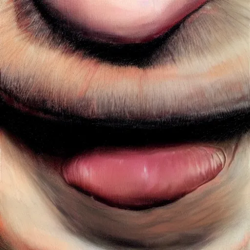 Image similar to close up up Tim Heidecker, pursed lips, halo around head. Photorealism.