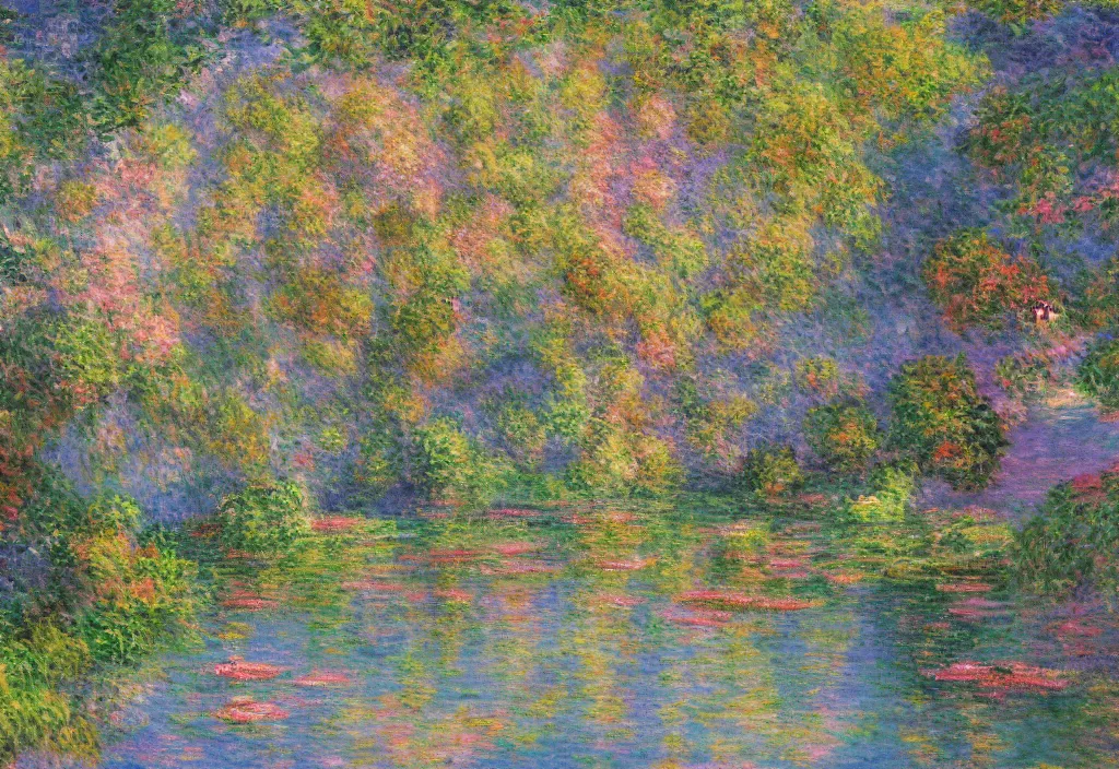 Prompt: anime scenery, very anime scenery in impressionist style, trending artwork, anime painter studio, by claude monet