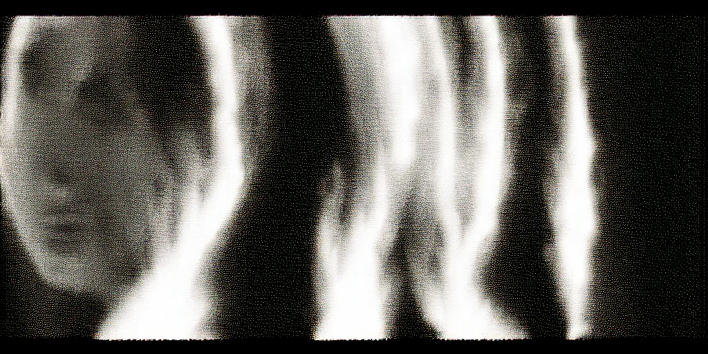 Image similar to vhs static overlay of marian apparition, vhs, 1 9 9 0, highly realistic, highly detailed, vhs noise static, black and white, vhs glitch