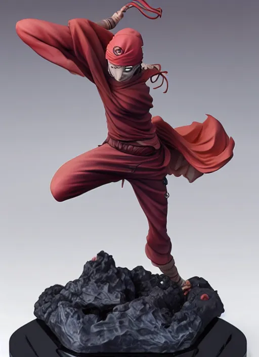 Image similar to naruto figurine, art by gerald brom, greg rutkowski and artgerm and james jean and zdzisław beksinski, unreal engine,