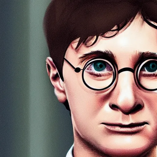 Image similar to Portrait of Harry Potter as a robot