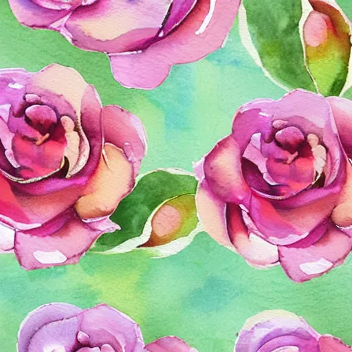 Image similar to watercolor little roses