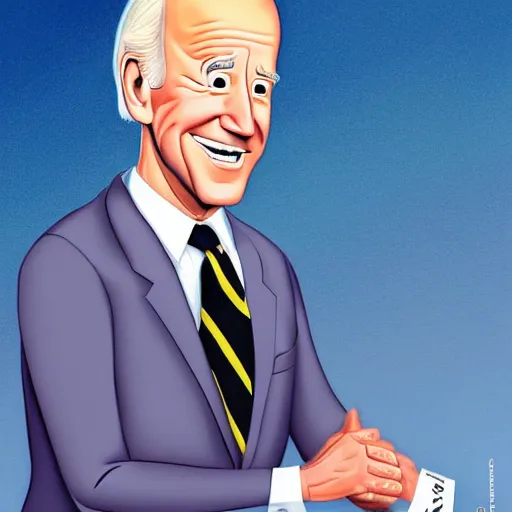 Image similar to joe biden charicature by disney pixar