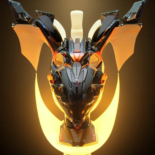 Image similar to bust of a beautiful anthropomorphic robotic mecha female dragon, with smooth and streamlined armor, standing and posing elegantly, well detailed dragon head with LED eyes and a maw, sharp and dangerous sleek design, two arms, two legs, long tail, beautiful digital art, artstation, DeviantArt, FurAffinity, professional, octane render, sunset lighting