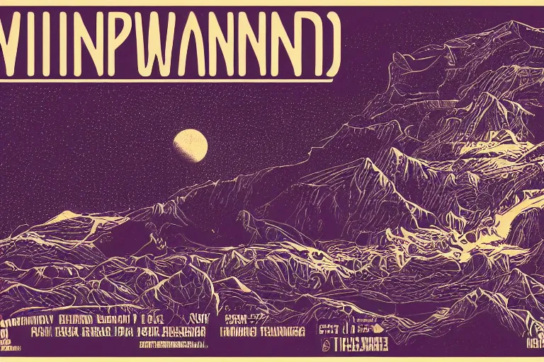 Image similar to Mind wandering poster by Steve Thomas and Mike beeple Winklemann, screen print