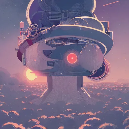 Image similar to colorful mcbess illustration of a robot trying to fox the universe, intricate complexity, by greg rutkowski, artgerm, ross tran, conrad roset, takato yomamoto, ilya kuvshinov. 4 k, beautiful, cinematic dramatic atmosphere