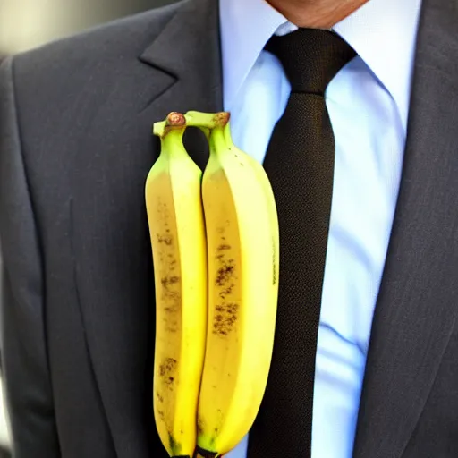 Image similar to banana dressed up for a day at the office