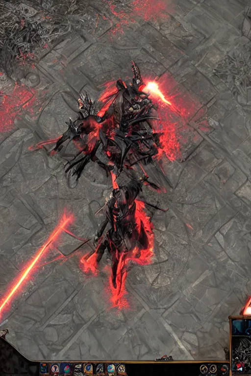 Image similar to Path of Exile, [Sirius], clear [[bronze]] face [mask], luminous red eyes, male image with [bronze] black armor, sitting on the throne, inside the ruined gothic church, black shadows, red lasers, dark red bloody fog, black-grey smoky tornadoes fly around, [[[blood]]], Anachronism, painting, dark fantasy, steampunk, 4k, perfect quality,