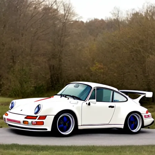 Image similar to photo of a a flying porsche 9 6 4