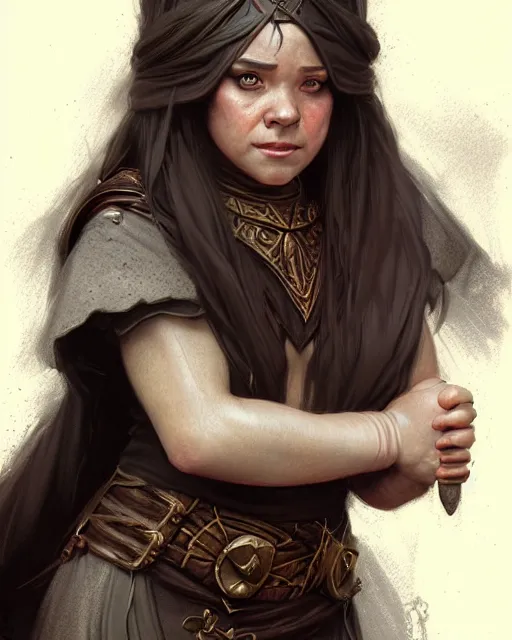 Prompt: a female dwarf sorceress | | pencil sketch, realistic shaded, fine details, realistic shaded lighting poster by greg rutkowski, magali villeneuve, artgerm, jeremy lipkin and michael garmash and rob rey