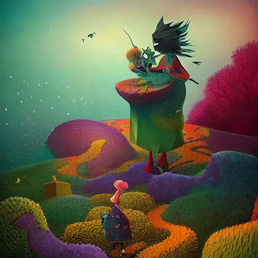 Image similar to low poly, pixar, surreal hybrid animals, nostalgia for a fairytale, magic realism, flowerpunk, mysterious vivid colors by andy kehoe and amanda clarke en un mundo de Gediminas Pranckevicius