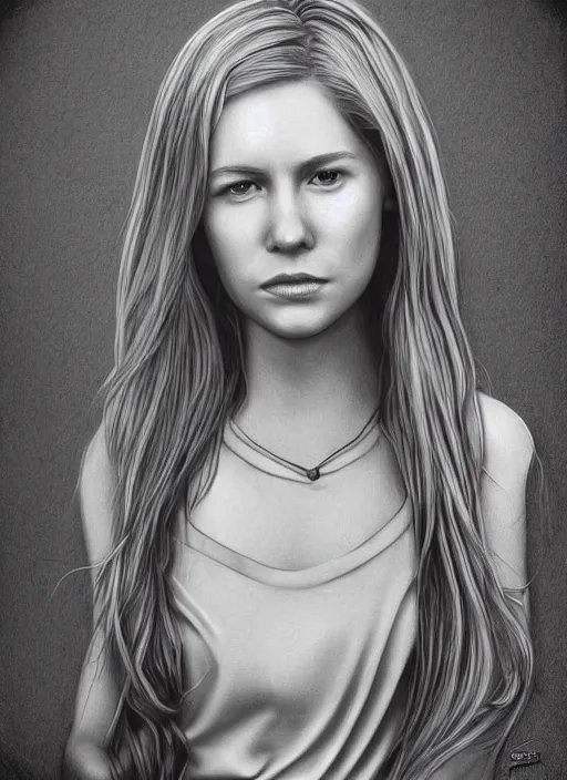 Image similar to Erin Moriarty hyper realistic 3D art style by Ian Spriggs