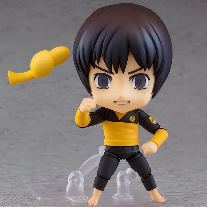 Image similar to Bruce Lee, An anime Nendoroid of Bruce Lee, figurine, detailed product photo