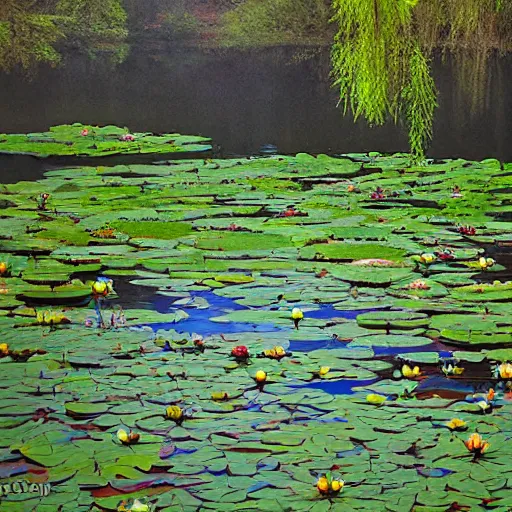 Image similar to cahaba river alabama, water lilies,