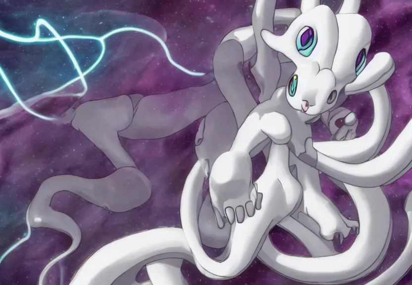 Mewtwo x Frieza-Artwork by @Creativity_Artopia