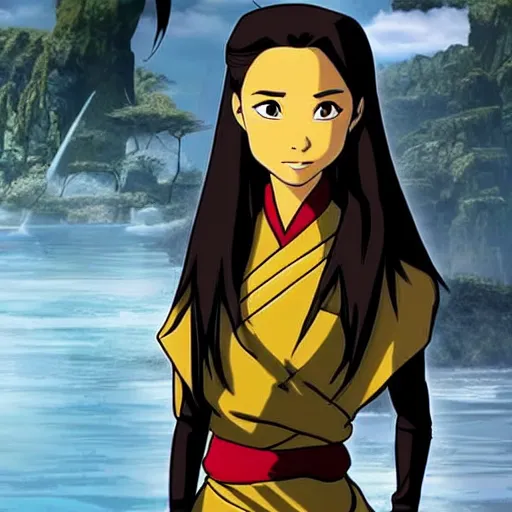 Prompt: photo of suki from avatar the last airbender