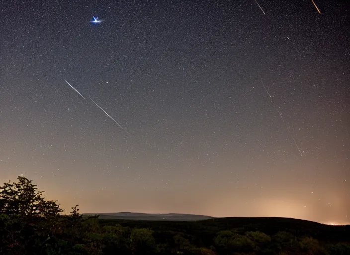 Prompt: perseid meteor shower