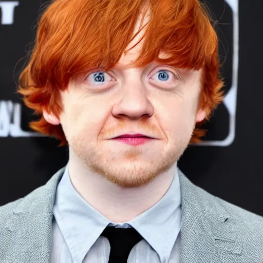 Prompt: rupert grint as a block of cheddar cheese