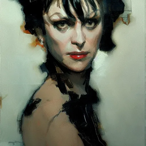 Image similar to abby sciuto, intricate, elegant, highly detailed, greg manchess, mucha, liepke, ruan jia, jeffrey catherine jones, ridley scott