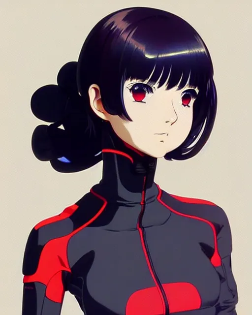 Image similar to girl wearing eva plugsuit | | very very anime!!!, fine - face, audrey plaza, realistic shaded perfect face, fine details. anime. realistic shaded lighting poster by ilya kuvshinov katsuhiro otomo ghost - in - the - shell, magali villeneuve, artgerm, jeremy lipkin and michael garmash and rob rey