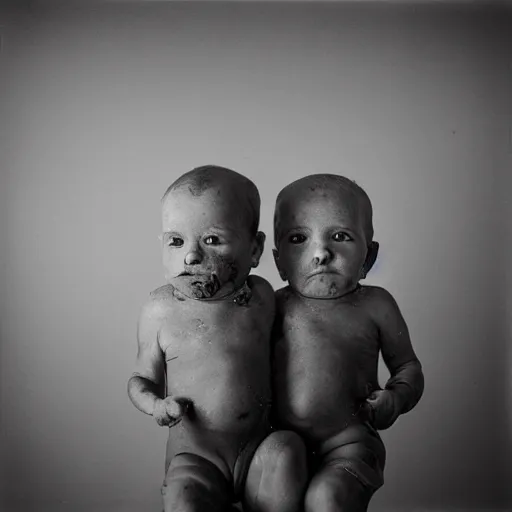 Image similar to twins photo by roger ballen