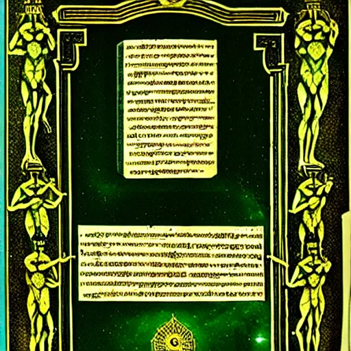 Image similar to emerald tablet